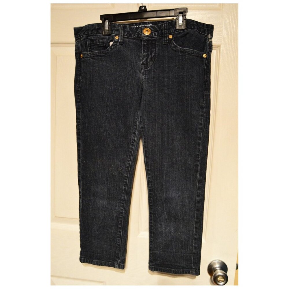 GUESS Women's Embroidered Pocket Blue Jeans Denim Capri Length - Size 29 (M?)